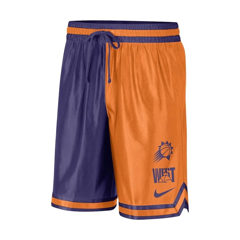Nike Phoenix Suns Standard Issue Basketball Shorts Orange Purple Mens L DZ0043